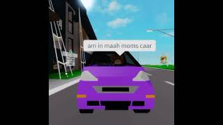 am in mah moms car🤪 broom broom roblox shorts [upl. by Damahom]