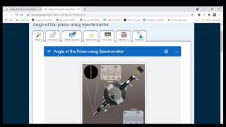 SpectrometerAngle of prism Virtual Labin Tamil [upl. by Yun657]