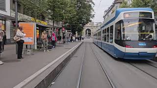 Switzerland Transport System Zurich Central Station to Lindt Chocolate Factory via Paradeplatz [upl. by Nore]