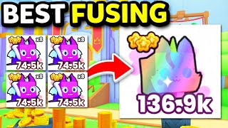 BEST Fusing Method For Full Team Of RAINBOW UNICORN KITTEN In Pet Simulator 99 [upl. by Ojadnama]