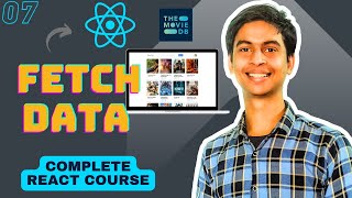 Fetching Data in React  TMDB API in React  Complete React Course [upl. by Sprage]