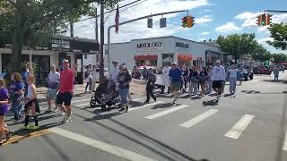 20240921 Hewlett High School Football team welcome Homecoming parade [upl. by Yeuh474]