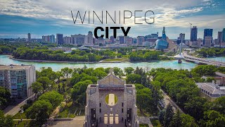 Winnipeg City  4K  Manitoba  Canada [upl. by Nire]