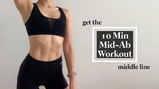 10 Minute MidAb Workout  strengthen and tone your midsection [upl. by Yelrahc]