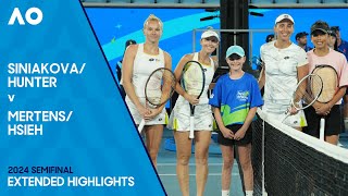 HunterSiniakova v HsiehMertens Extended Highlights  Australian Open 2024 Semifinal [upl. by Notgnimer505]