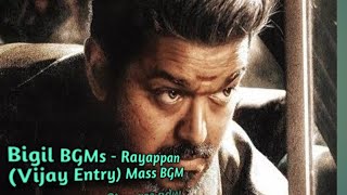 Bigil BGMs  Rayappan Vijay Entry Mass BGM [upl. by Kizzee428]