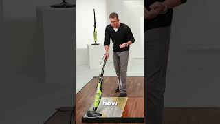 Lets test the H2O HD Steam Cleaner on floor cleaning SteamCleaner FloorCleaning CleaningHacks [upl. by Gorski687]