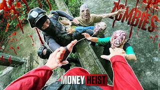 ZOMBIE MONEY HEIST vs POLICE 10 Epic Parkour POV Chase  Highnoy [upl. by Euqinomod481]