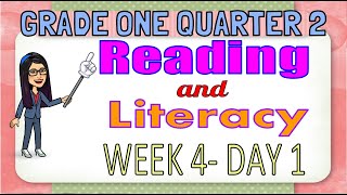 MATATAG READING AND LITERACY GRADE 1 WEEK 4 DAY 1 QUARTER 2 [upl. by Yddeg]