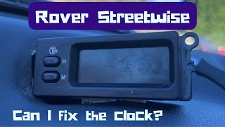 Can I fix the clock in my Rover Streetwise [upl. by Ahsaf]