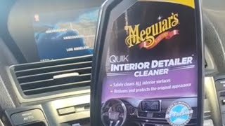 Meguiars Quik Interior Detailer Cleaner Review [upl. by Ecneralc874]