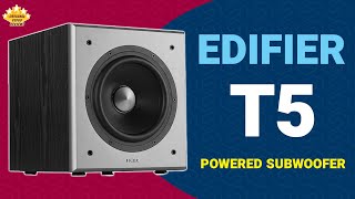 Edifier T5 Powered Subwoofer Unboxing Overview amp Demonstration [upl. by Ahcire856]