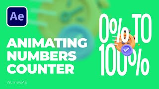 0 to 100 Animating Numbers Counter in After Effects Tutorial Beginner [upl. by Ellivnarg]