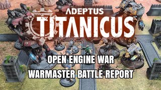 An Adeptus Titanicus Battle Report  Open Engine War  Warmaster [upl. by Ultima]