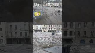 Inondations en Bretagne  les images de Quimperlé réveillée sous les eaux [upl. by Kirsti]