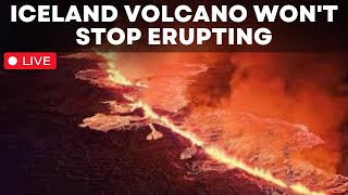 Iceland Volcano Eruption Live Iceland News  Iceland Volcano  Iceland Volcano Wont Stop Erupting [upl. by Photina]