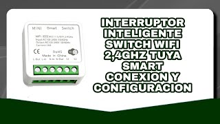 Interruptor inteligente switch wifi 24ghz 110  220v 16a tuya smart conexión y configuración [upl. by Lynette]