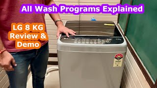 LG Top Load FullyAutomatic Washing Machine Detailed Review Demo amp Unboxing  Best Washing Machine [upl. by Ayoj]