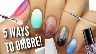 5 Ways To Get Ombre  Gradient Nails [upl. by Gardiner]