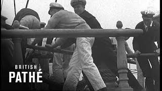 Famous Cutty Sark Arrives At Gravesend 1938 [upl. by Adriell27]