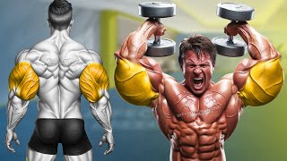 5 BEST Exercises for Bigger Triceps Workout [upl. by Salguod]