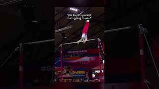 Do you prefer high difficulty or execution🤔 gymnastics highbar edit [upl. by Zima]