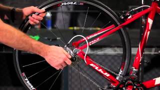 How to Remove and Install Quick Release Road Rear Wheels by Performance Bicycle [upl. by Uranie330]