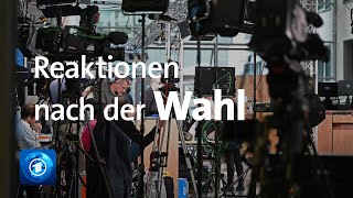 Bundestagswahl 2021 Wie die Parteien auf die Wahl reagieren [upl. by Amity]