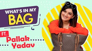 What’s In My Bag Ft Pallak Yadav  Bag Secrets Revealed  India Forums [upl. by Romilda977]