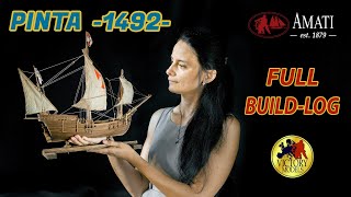 The most charming small ship model which I ever build  caravel Pinta [upl. by Maer]