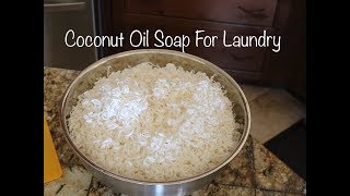 Coconut Oil Soap for Laundry  Tutorial [upl. by Sert231]