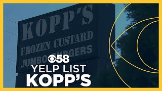 Kopps Frozen Custard ranked 11 on Yelps list of top burger joints in the US [upl. by Girish]