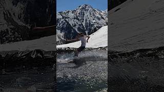 Kids Pond Skim  Water Slide Challenge Grimentz 40 skiing ski switzerland suisse schweiz [upl. by Airegin265]