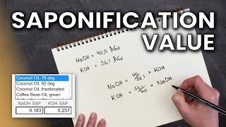 SAPONIFICATION VALUE  All you need to know  Soap Chemistry [upl. by Goddart]