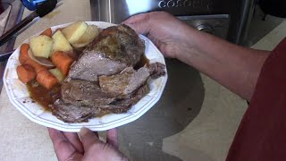 Slow Cooker Sirloin Roast with Root Veggies [upl. by Brandie]