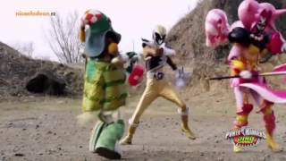 Power Rangers Dino Charge  Gold Ranger Erster Kampf DEUTSCH [upl. by Allebara]