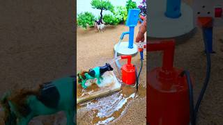 mini hand pump project water pump with science project cow video waterpump shorts 3 [upl. by Yhtac845]