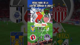 RESULTADOS  Viernes Jornada 10 LIGA MX 2024 [upl. by Yelahs]