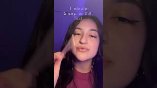 ASMR🦋 sharp or dull test asmr sharp tingles sleep dulltest [upl. by Worthington487]