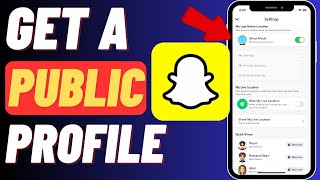 How To Get a Public Profile On Snapchat iPhone  Make Profile Public [upl. by Winebaum]