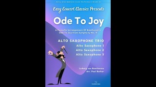 Ode To Joy Alto Saxophone Trio [upl. by Lud136]