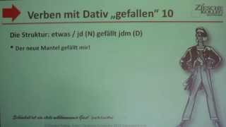 Deutsch lernen A1 Verben mit Dativ gefallen [upl. by Sisson]