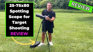 25 75x80 Spotting Scope for Target Shooting Review [upl. by Kaitlyn]