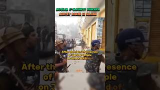 Stone Pelting Sambhal Masjid Survey 😡🕉️🚩  up sambhal survey temple [upl. by Onifur]