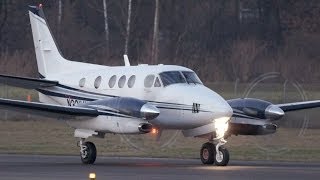 Beechcraft King Air C90GTi  Take Off at Airport BernBelp  Nice Turboprop Sound [upl. by Kamila]