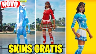 SKINS DE NATAL GRATIS EM 2021  FORTNITE CAPITULO 3 [upl. by Eiramenna]