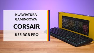 Klawiatura Corsair K55 RGB Pro – dane techniczne – RTV EURO AGD [upl. by Ravid]