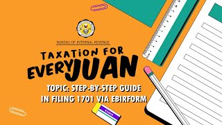 BIR Form No 1701 StepbyStep Filing Guide [upl. by Kylander]