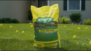 Estate Weed And Feed with Lawn Fertilizer  Blains Farm amp Fleet [upl. by Yvaht661]