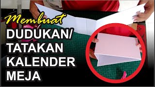 cara membuat dudukan kalender meja [upl. by Suisyola438]